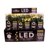 49.5' UL 100L 5MM Warm White LED Green Wire Light Set