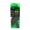 24.5' UL 50L Green 3MM LED Connectible Light Set With Green Wire
