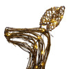 35.4" Pre-Lit Warm White LED Rattan Deer Set, 2-Pieces