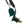 12' UL 25L Warm White Faceted C7 LED Connectible Light Set With Green Wire