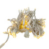 49.5' UL 100L Warm White 5MM LED Connectible Light Set With White Wire