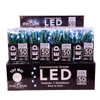 24.5' UL 50L Cool White Soft Twinkle 5MM LED Green Wire Light Set
