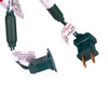 24.5' UL 50L Warm White Soft Twinkle 5MM LED Connectible Light Set With Green Wire