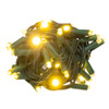16.3' UL 50L Convex Warm White 5MM LED Connectible Light Set With Green Wire