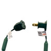 16.3' UL 50L Convex Warm White 5MM LED Connectible Light Set With Green Wire