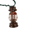 9' UL 10L Brass Lantern Connectible Light Set