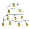 9' UL 10L Glass-Look Pineapple Light Set