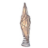 10.9" UL 10L Capiz Metal Trimmed Star Tree Topper