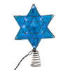 8.1“ UL 10-Light Hanukkah Star Shimmer LED Treetop