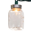9' UL 10L Clear Mason Jar Light Set