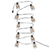 9' UL 10L Iron Cage C7 Edison Style Light Set