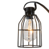 9' UL 10L Iron Cage C7 Edison Style Light Set