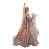 16" Fiber-Optic White, Silver and Grey Angel Tree Topper