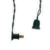 15.5' UL 20-Light Clear Flower Green Wire Light Set