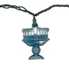 9' UL 10L Menorah Light Set With End Connect