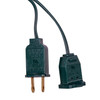 15.5' UL 10-Light Multicolor G45 Teardrop Green Wire Light Set
