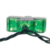 9' UL 10L Shamrock Light Set With Green Wire With End Connect