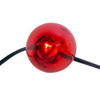 9' UL 10L Red & White Giant C7 Bulb Light Set