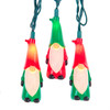 9' UL 10L Red and Green Gnome Light Set