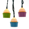 9' UL 10L Multicolor Cupcake Light Set