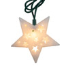 9' UL 10L White Star Light Set With End Connect