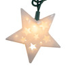 9' UL 10L White Star Light Set With End Connect
