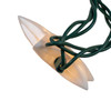 9' UL 10L White Star Light Set With End Connect