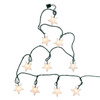 9' UL 10L White Star Light Set With End Connect