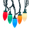 16' UL 25-Light Multicolored LED C9 Bulb Light Set