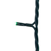 16.5' UL 100L Green LED Green Wire Jingle Bright™ Light Set