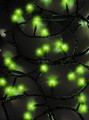 16.5' UL 100L Green LED Green Wire Jingle Bright™ Light Set
