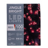 16.5' UL 100L Red LED Green Wire Jingle Bright™ Light Set