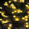16.5' UL 100L Warm White LED Green Wire Jingle Bright™ Light Set