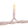 16.5' UL 100L Warm White LED White Wire Jingle Bright™ Light Set