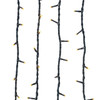 16.5' UL 100L Warm White 20% Twinkle LED Green Wire Jingle Bright™ Light Set