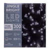 49.8' UL 300L Pure White LED Green Wire Jingle Bright™ Light Set