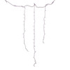 9.4' UL 196L Cool White 3MM LED Jingle Bright Connectible Icicle String Light with Rectifier