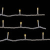 49.8' UL 300L Warm White LED White Wire Jingle Bright™ Light Set