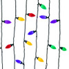 66' 100L Multicolor LED Faceted C9 String Lights On Spool
