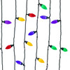 66' 100L Multicolor LED Faceted C9 String Lights On Spool