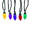 66' 100L Multicolor LED Faceted C9 String Lights On Spool