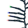 33' 1000L Multicolor LED Multifunction Green Wire Cluster Garland