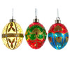 Glass Illuminated Gems USB Warm White LED Egg Shaped Ornaments, 6 Assorted