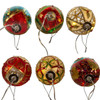 Glass Illuminated Gems USB Warm White LED Egg Shaped Ornaments, 6 Assorted