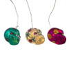 Glass Illuminated Gems USB Warm White LED Day Of The Dead Ornaments, 3 Assorted