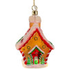 Glass Illuminated Gems USB Warm White LED Gingerbread House Ornament