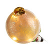 Glass Illuminated Gems USB Warm White LED Snowman With Snowflake Ornament