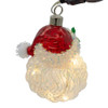 Glass Illuminated Gems USB Warm White LED Fairy Light Santa Head Ornament