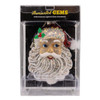 Glass Illuminated Gems USB Warm White LED Fairy Light Santa Head Ornament