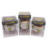 90MM Glass Illuminated Gems USB Warm White LED Fairy Light Holly Leaves Bal, Onion & Finial Ornaments, 3 Assorted